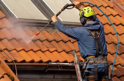 Démoussage et hydrofuge de toiture à Barbezières
